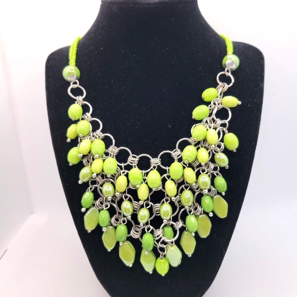 Branded Green Necklace